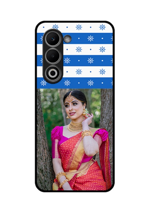 Oppo A5 5G Custom Glass Phone Case - Snow Pattern Design