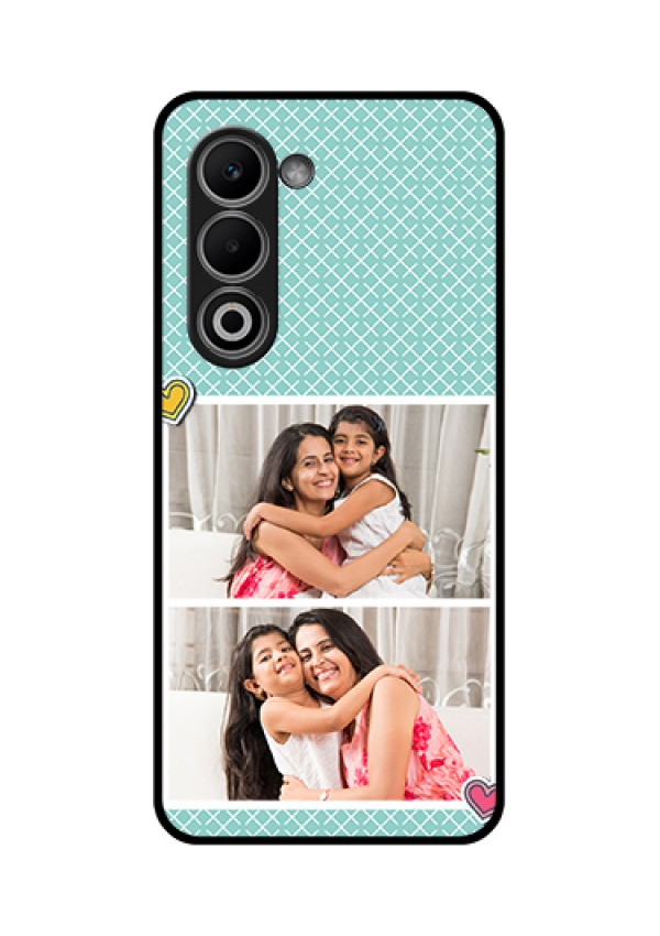Oppo A5 5G Custom Glass Phone Case - 2 Image Holder With Pattern Design