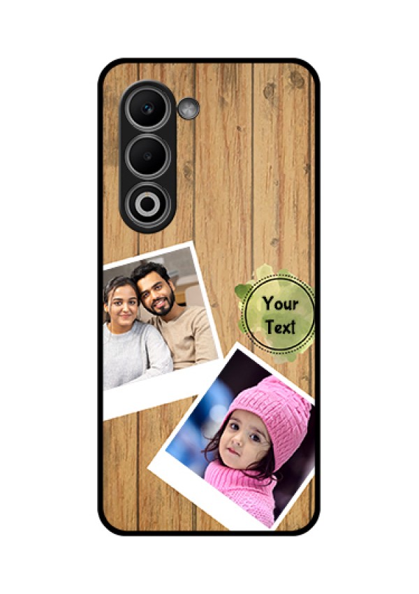 Oppo A5 5G Custom Glass Phone Case - Wooden Texture Design