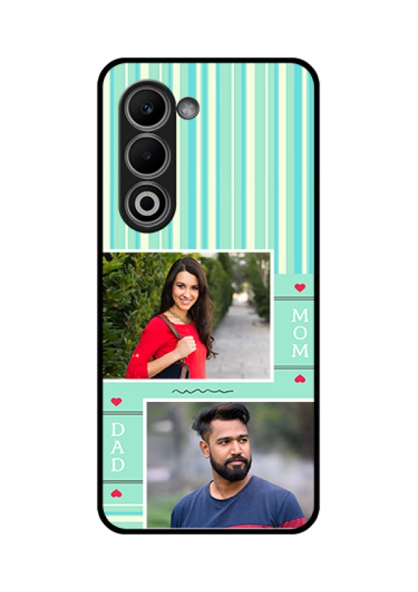 Oppo A5 5G Custom Glass Phone Case - Mom & Dad Pic Design