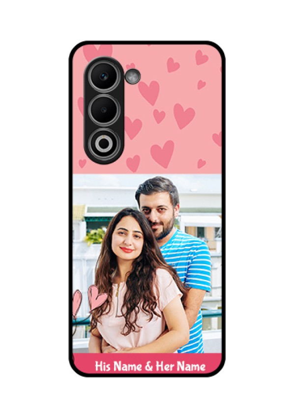 Oppo A5 5G Custom Glass Phone Case - Love Design Peach Color