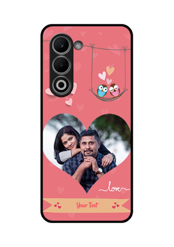 Oppo A5 5G Custom Glass Phone Case - Peach Color Love Design