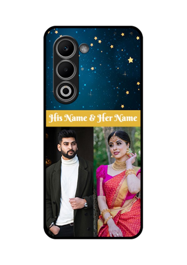 Oppo A5 5G Custom Glass Phone Case - Galaxy Stars Backdrop Design