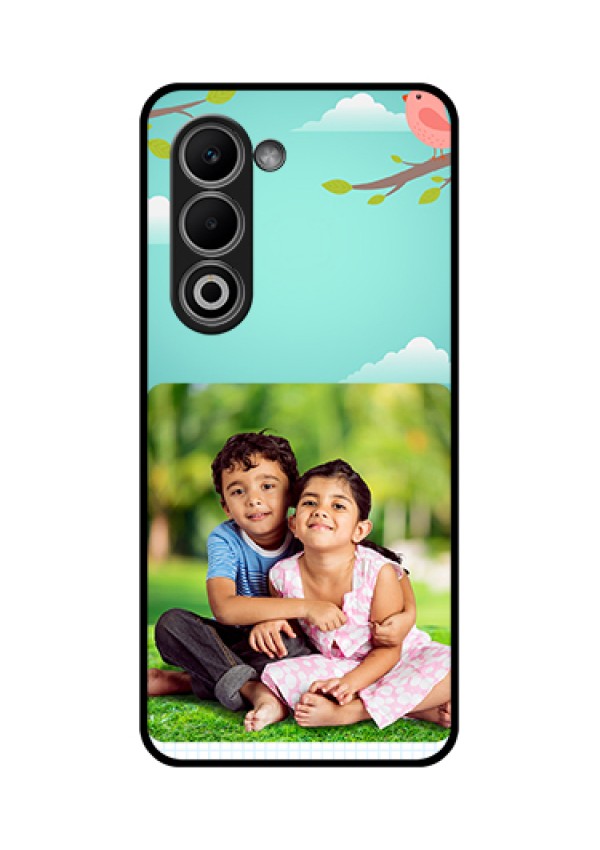 Oppo A5 5G Custom Glass Phone Case - Doodle Love Design
