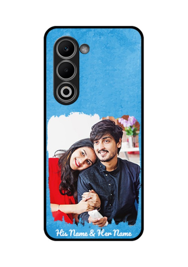 Oppo A5 5G Custom Glass Phone Case - Blue Color Vintage Design