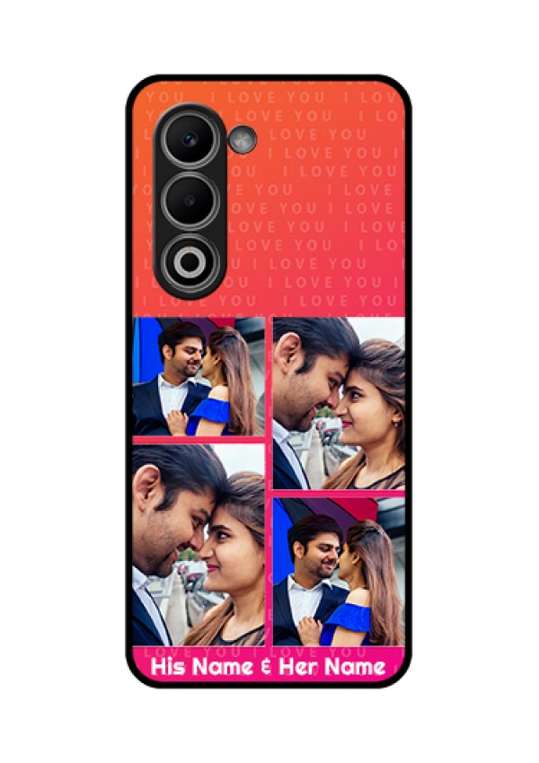 Oppo A5 5G Custom Glass Phone Case - I Love You Pink Design