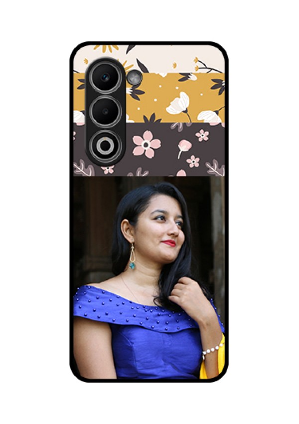 Oppo A5 5G Custom Glass Phone Case - Stylish Floral Design