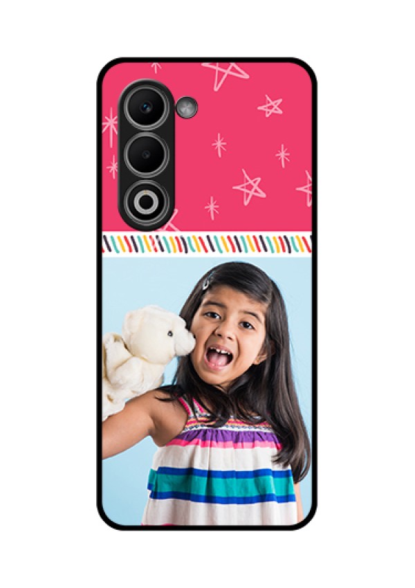 Oppo A5 5G Custom Glass Phone Case - Line Art Design