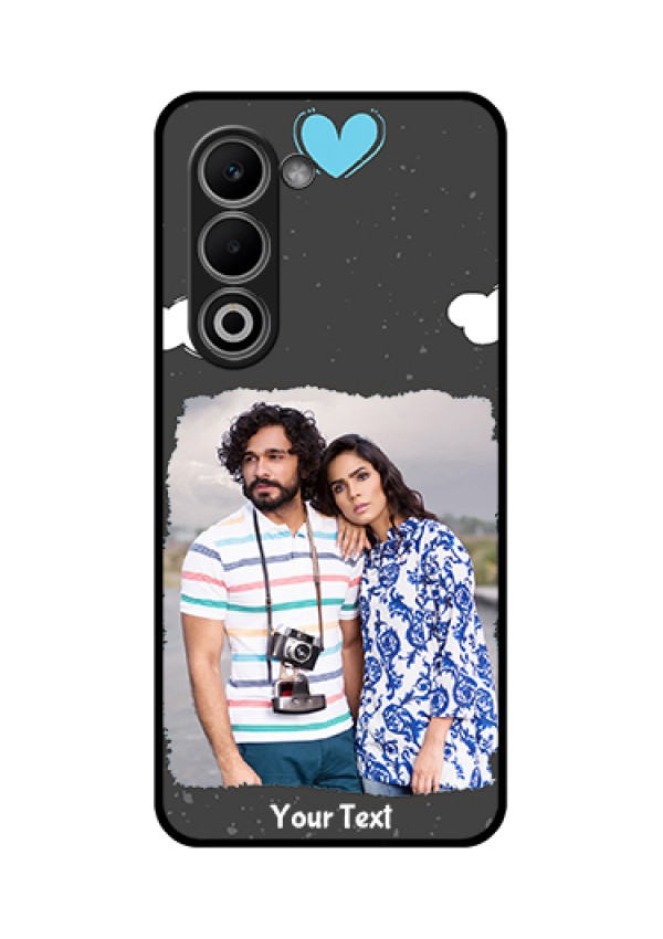 Oppo A5 5G Custom Glass Phone Case - Splashes With Love Doodles Design