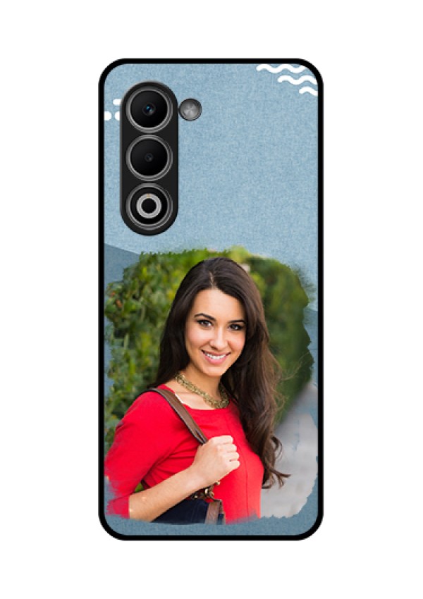 Oppo A5 5G Custom Glass Phone Case - Grunge Line Art Design