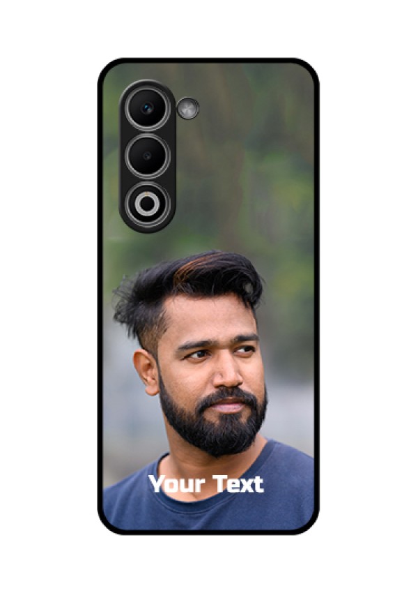 Oppo A5 5G Custom Glass Phone Case - Photo With Text Design