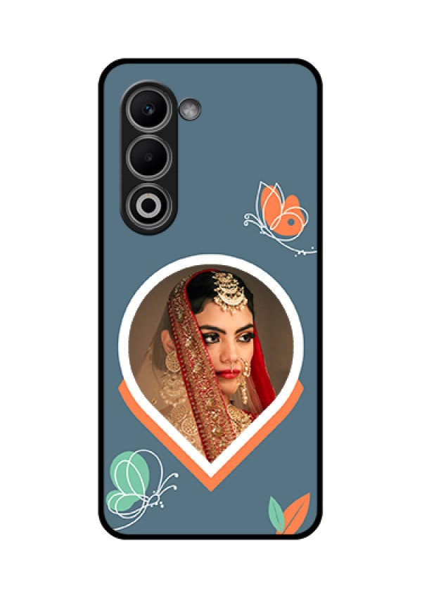 Oppo A5 5G Custom Glass Phone Case - Droplet Butterflies Design