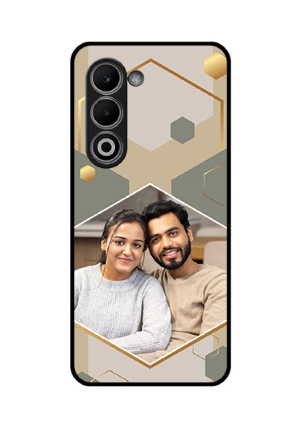 Oppo A5 5G Custom Glass Phone Case - Stylish Hexagon Pattern Design