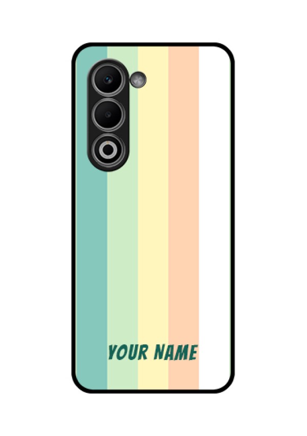 Oppo A5 5G Custom Glass Phone Case - Multi - Colour Stripes Design