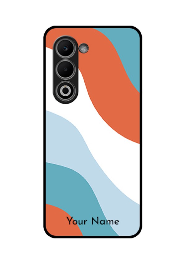Oppo A5 5G Custom Glass Phone Case - Coloured Waves Design