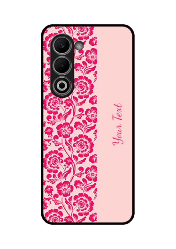 Oppo A5 5G Custom Glass Phone Case - Attractive Floral Pattern Design