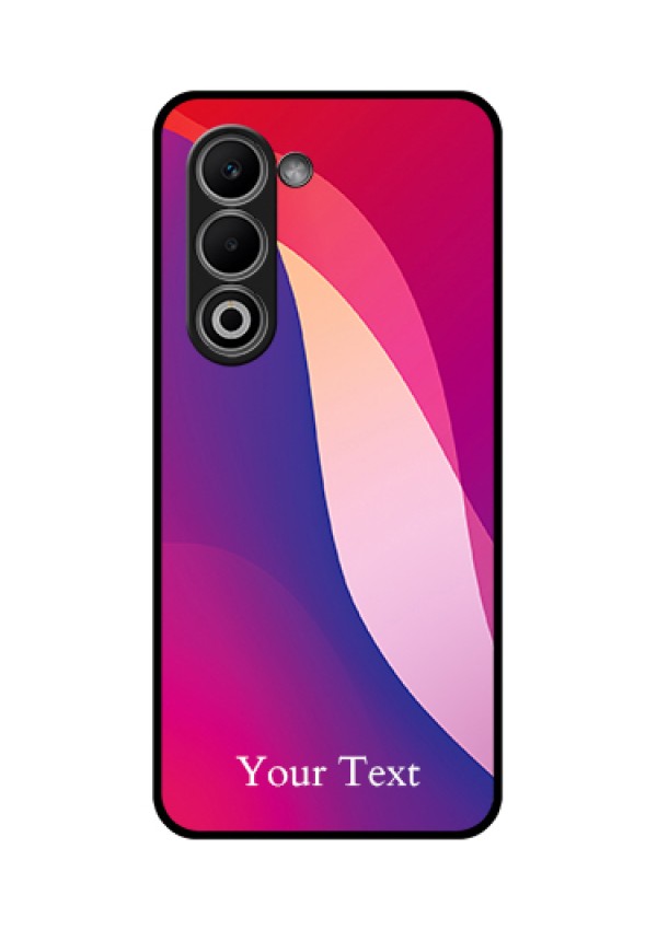 Oppo A5 5G Custom Glass Phone Case - Digital Abstract Overlap Design