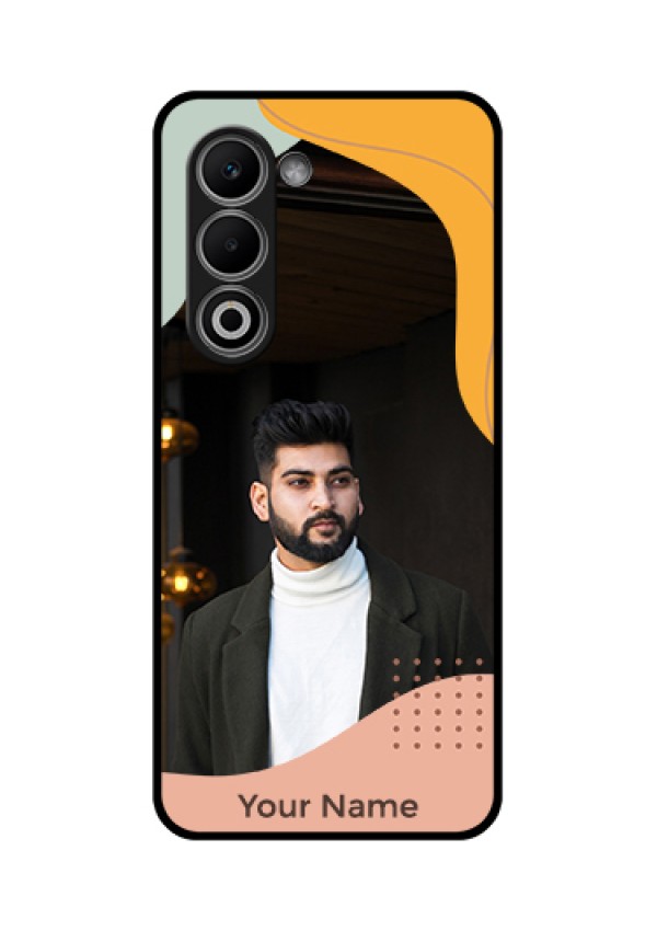 Oppo A5 5G Custom Glass Phone Case - Tri - Coloured Overlay Design