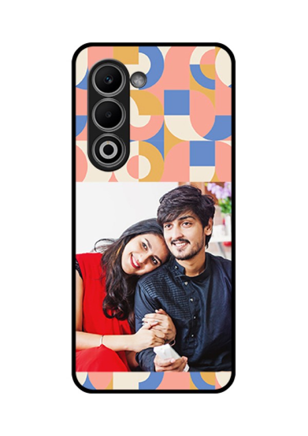 Oppo A5 5G Custom Glass Phone Case - Semi - Circle Maze Pattern Design