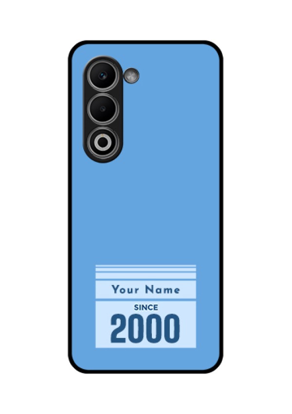 Oppo A5 5G Custom Glass Phone Case - Custom Year Of Birth Design