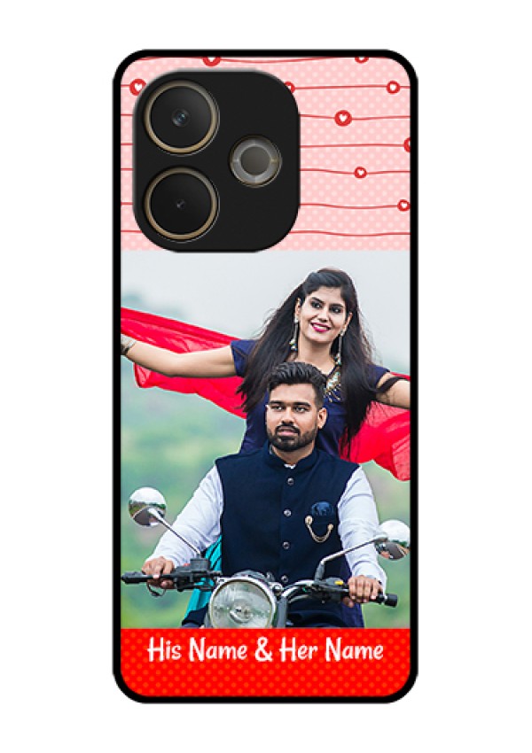 Oppo A5 Pro 5G Custom Glass Phone Case - Red Pattern Case Design