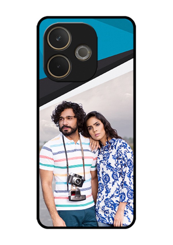 Oppo A5 Pro 5G Custom Glass Phone Case - Simple Pattern Photo Upload Design