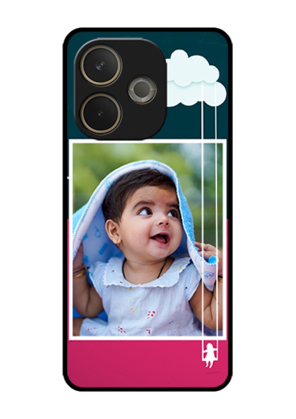 Oppo A5 Pro 5G Custom Glass Phone Case - Cute Girl With Cloud Design