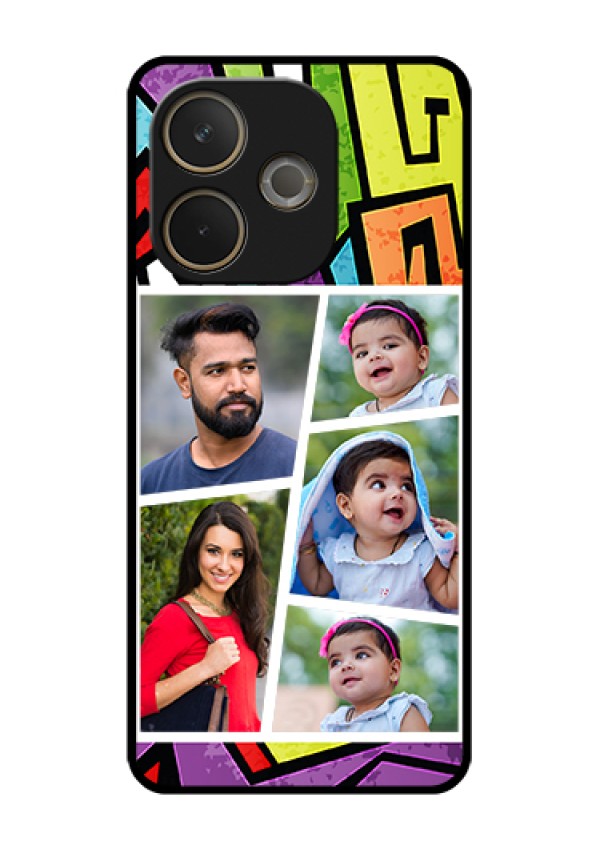 Oppo A5 Pro 5G Custom Glass Phone Case - Graffiti Pattern Design