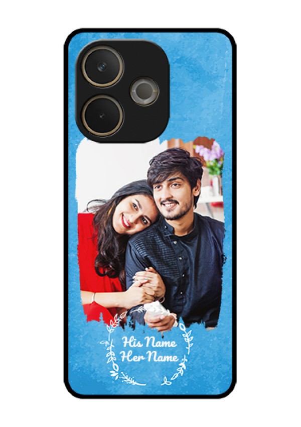 Oppo A5 Pro 5G Custom Glass Phone Case - Blue Color Vintage Design