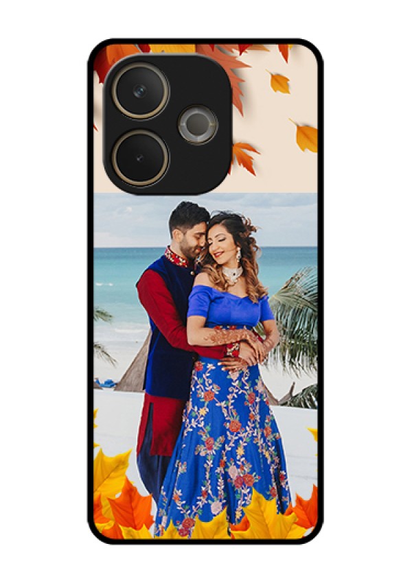 Oppo A5 Pro 5G Custom Glass Phone Case - Autumn Maple Leaves Design