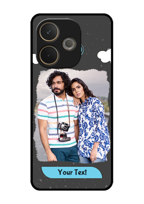 Oppo A5 Pro 5G Custom Glass Phone Case - Splashes With Love Doodles Design
