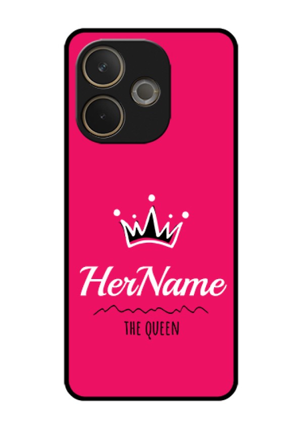 Oppo A5 Pro 5G Custom Glass Phone Case - Queen With Name Design