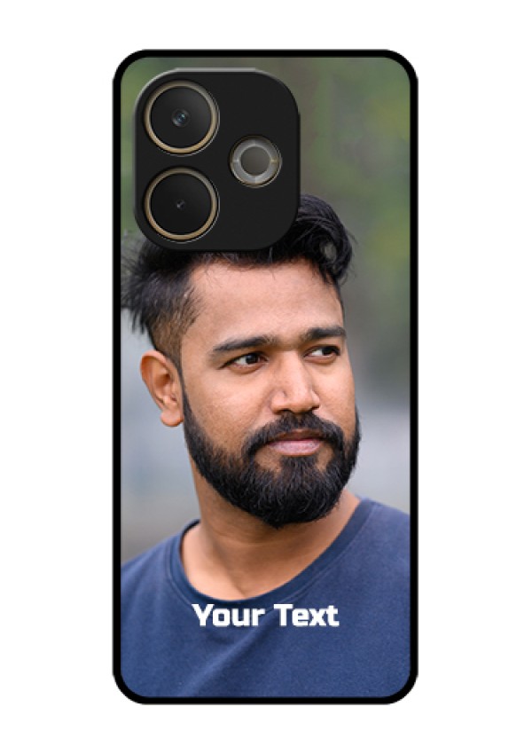 Oppo A5 Pro 5G Custom Glass Phone Case - Photo With Text Design