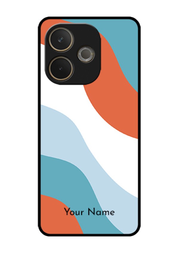 Oppo A5 Pro 5G Custom Glass Phone Case - Coloured Waves Design