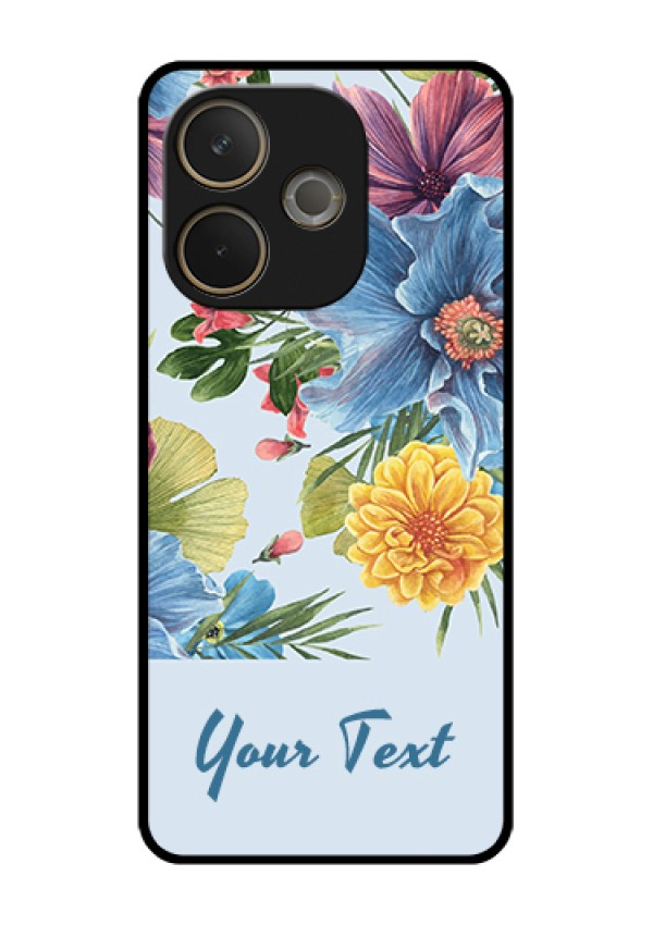 Oppo A5 Pro 5G Custom Glass Phone Case - Stunning Watercolored Flowers Painting Design