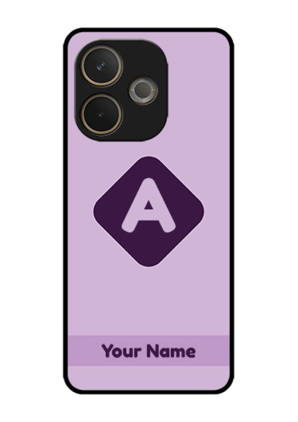 Oppo A5 Pro 5G Custom Glass Phone Case - Custom Letter In Curved Badge Design