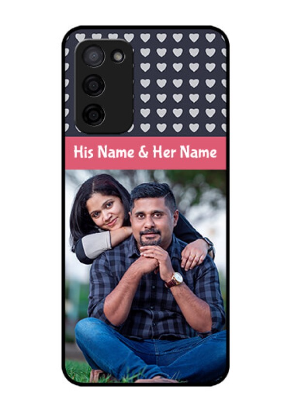 Oppo A53s 5G Custom Glass Mobile Case - Love Symbols Design