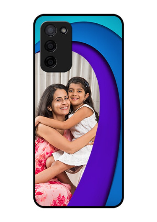 Oppo A53s 5G Photo Printing on Glass Case - Simple Pattern Design