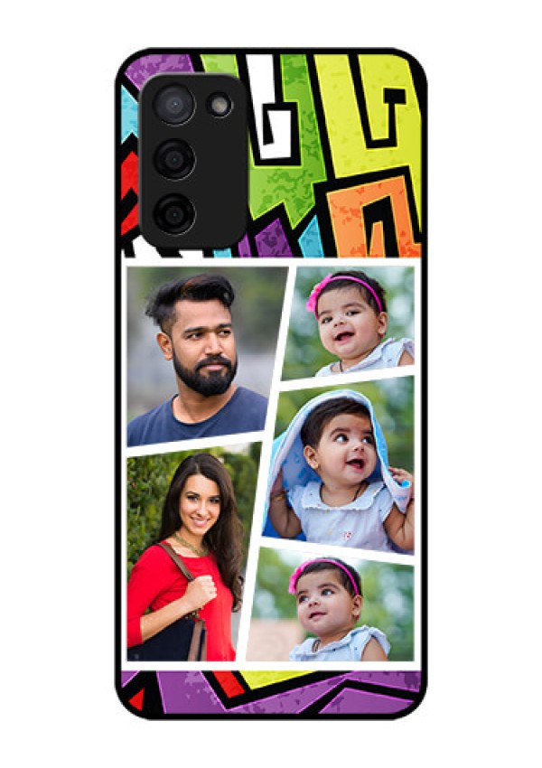Oppo A53s 5G Custom Glass Phone Case - Graffiti pattern Design