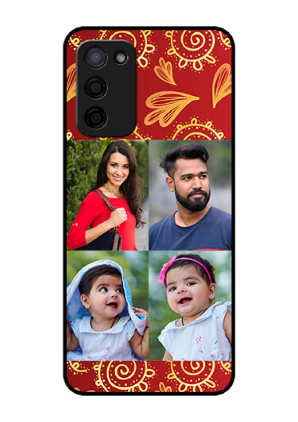 Oppo A53s 5G Photo Printing on Glass Case - 4 Image Traditional Design