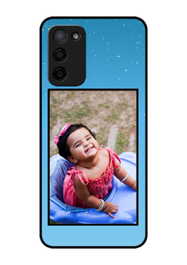 Oppo A53s 5G Custom Glass Mobile Case - Wave Pattern Colorful Design