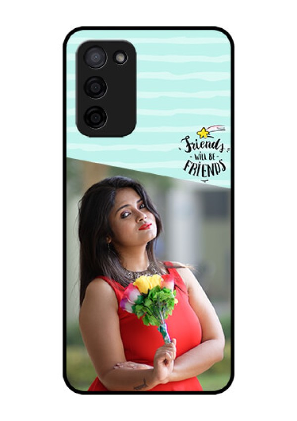 Oppo A53s 5G Custom Glass Phone Case - Friends Picture Icon Design