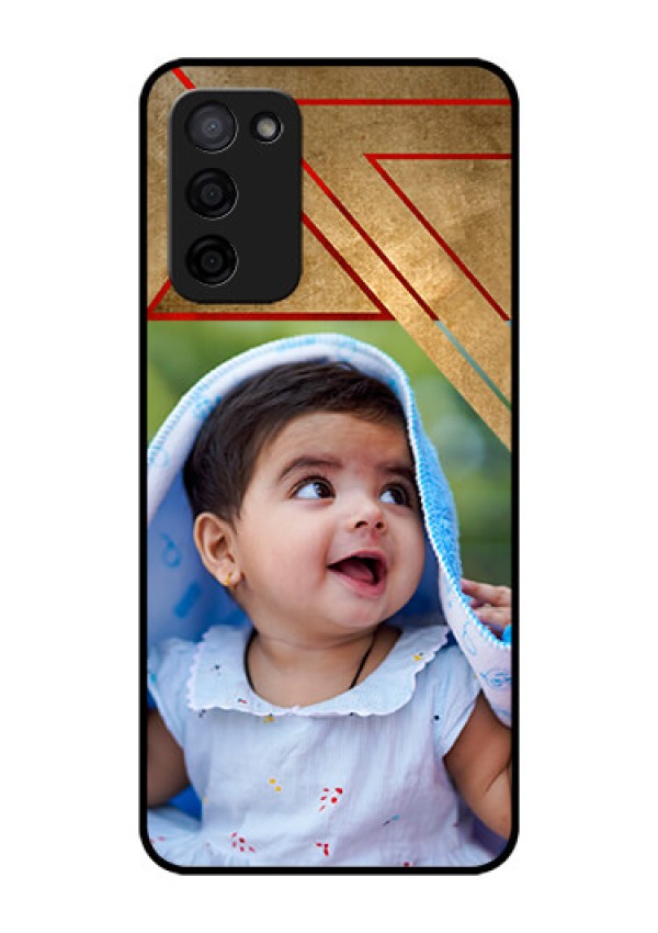 Oppo A53s 5G Personalized Glass Phone Case - Gradient Abstract Texture Design