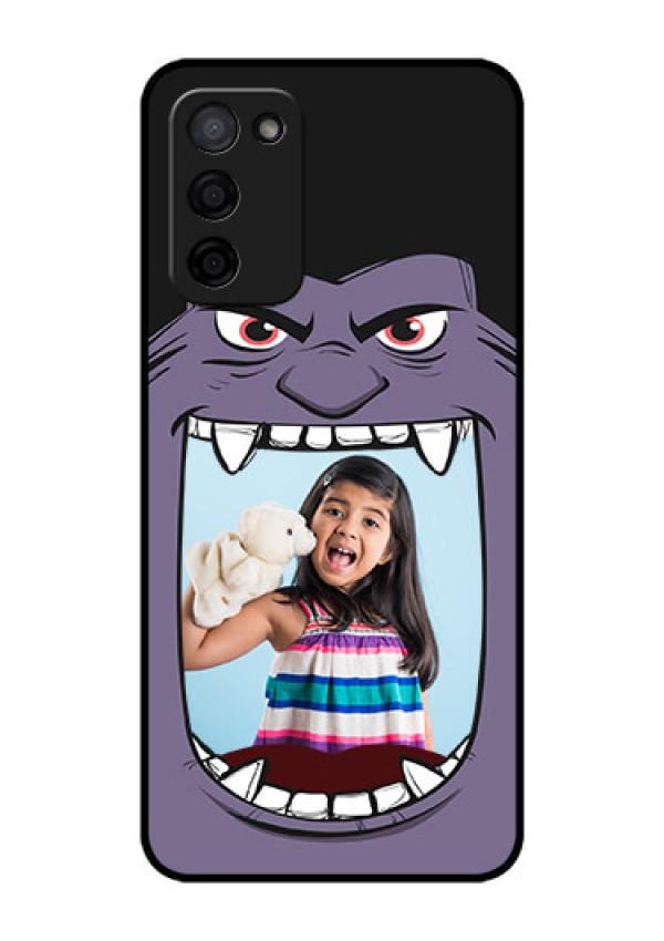 Oppo A53s 5G Custom Glass Phone Case - Angry Monster Design