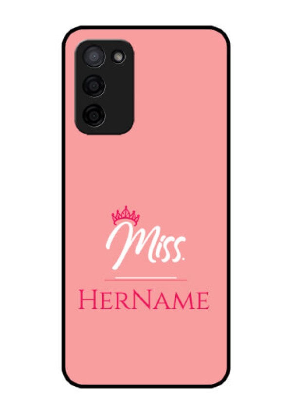 Oppo A53s 5G Custom Glass Phone Case Mrs with Name