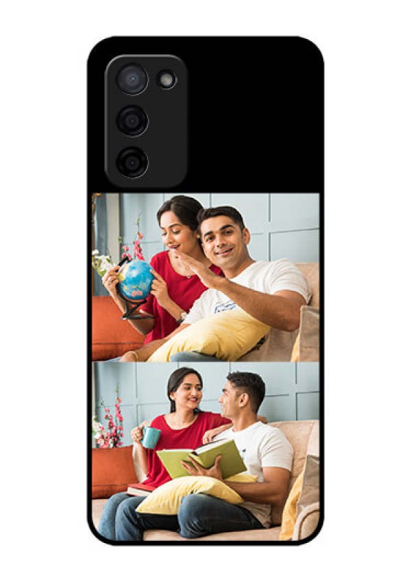 Oppo A53s 5G 2 Images on Glass Phone Cover
