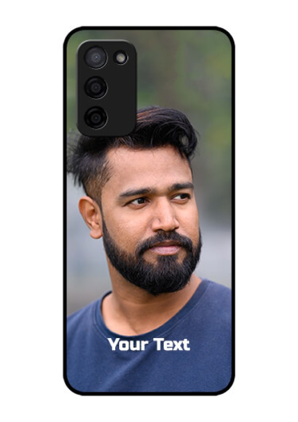 Oppo A53s 5G Glass Mobile Cover: Photo with Text