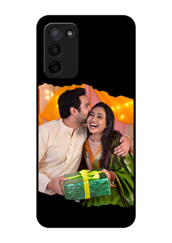 Oppo A53s 5G Custom Glass Phone Case - Tear-off Design