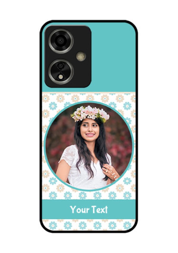 Oppo A59 5G Custom Glass Phone Case - Beautiful Flowers Design