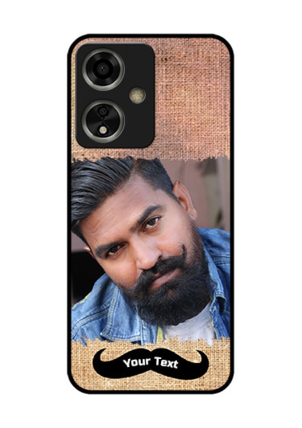 Oppo A59 5G Custom Glass Phone Case - With Texture Design